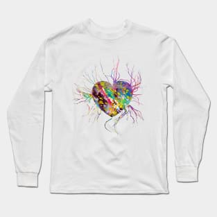 Human Veins With Heart Long Sleeve T-Shirt